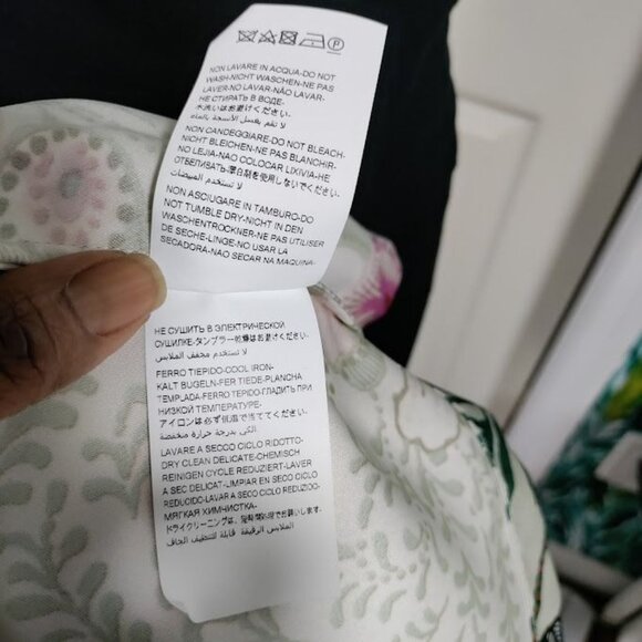 NWT Roberta Scarpa Whimsical Paisley Floral Elastic Waist Pleated Skirt Size 2 - Picture 16 of 16